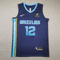 Ja Morant# 12 Memphis Grizzlies  City Edition Swingman Embroidered Jersey